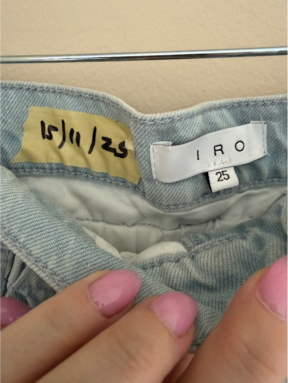 IRO 15/11/25 paper bag light wash denim - Picture 3 of 4